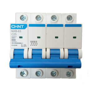 NXB-63-C25-4P-25A-6kA-MCB-เบรกเกอร์ลูกย่อย-ติดราง-CHINT-ELECTRIC-THAILAND