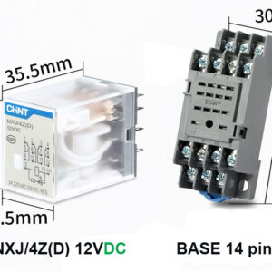 NXJ/4Z(D) Coil 12V (DC) Relay รีเลย์ CHINT ELECTRIC