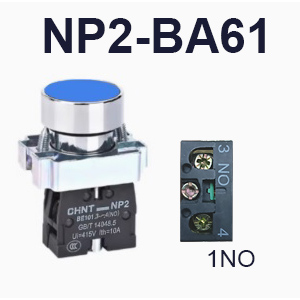 NP2-BA61-Push button-Blue-1NO-CHINT ELECTRIC